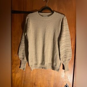 Sweater by andtheway size M/L tan in color